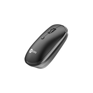 Lecoo WS209 Dual Mod 2.4GHz WiFi + Bluetooth 6 Tuşlu 1600DPI Şarjlı Sessiz Kompakt Kablosuz Optik Mouse Siyah
