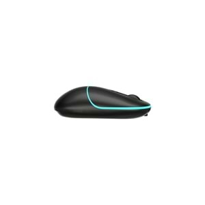 Lecoo WS210 Dual Mod RGB 2.4GHz WiFi+ Bluetooth 1600DPI 6 Tuşlu Şarjlı Sessiz Kompakt Kablosuz Optik Mouse Siyah
