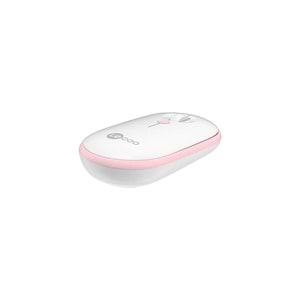 Lecoo WS212 Kablosuz 1600DPI 4 Tuşlu Optik Mouse Beyaz & Pembe