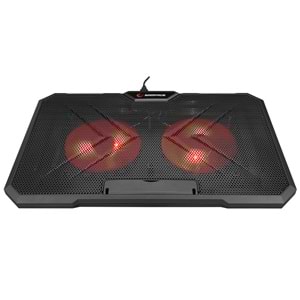 Addison Rampage AD-RC12 CLAW Siyah 2 Fan 2 USB RGB Işıklı 15-17 Notebook Soğutucu Stand
