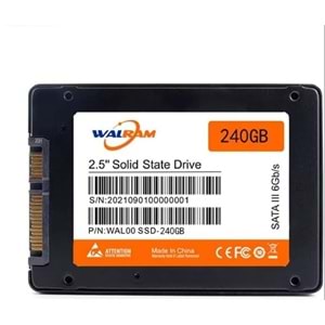Walram 240gb 560/500 Mbs Okuma Yazma Hızı Sata3 3D TLC Nand SSD
