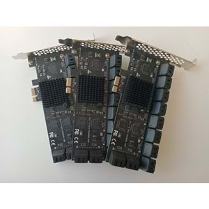 PCIE SATA Kartı 20 Bağlantı Noktaları - 6 Gbps SATA 3.0 Denetleyici Genişletme Kartı, Mini PCI Express 20 Prot SATA Çoklayıcı