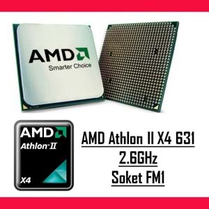 AMD Athlon II X4 631 2.6Ghz FM1 Tray Masaüstü Bilgisayar İşlemci