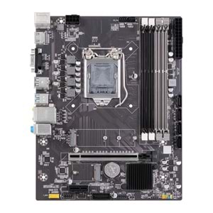 Turbox WorkTeam B85(H81) Sata M2 DDR3 1600MHz Usb 3.0 Vga Hdmi Ses Lan 1150P 4.Gen Anakart