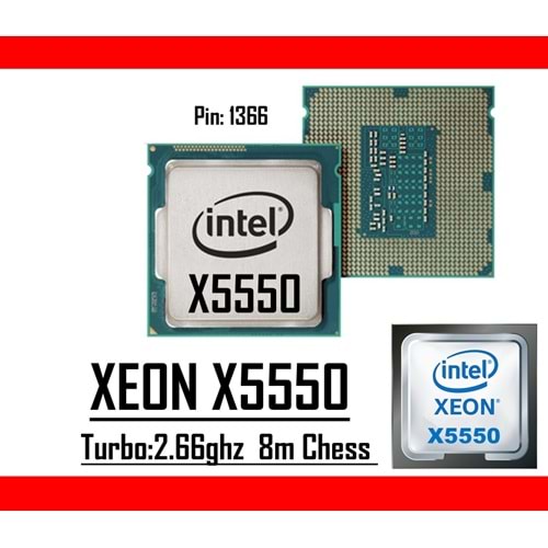 Intel® Xeon® X5550 2.66 Ghz 8mb Cache Lga 1366p Tray Masaüstü Bilgisayar İşlemci