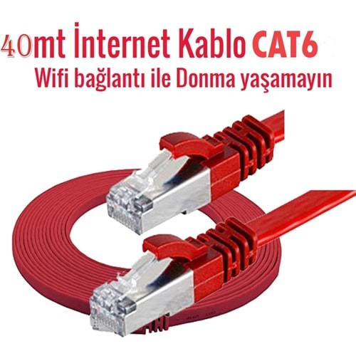To CDNW40 Cat6 Patch Kablo 40 Metre İnternet kablosu