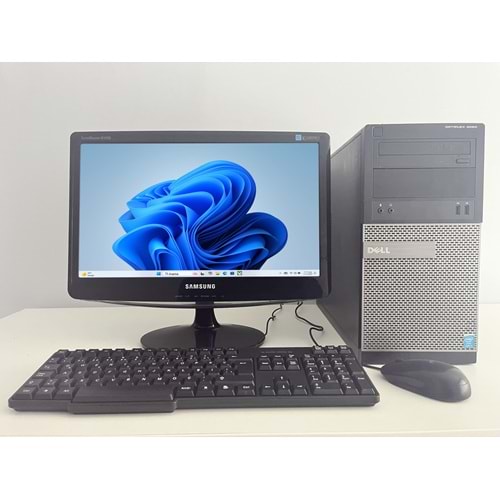 Dell OptiPlex 3020 Tower / i5-4570s 3.60Ghz / 16Gb Ddr3 / 240Gb SSD+250Gb Hdd / 2. EL BİLGİSAYAR / Samsung 19