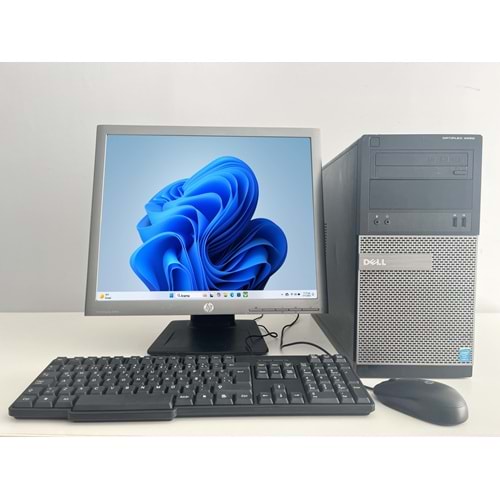 Dell OptiPlex 3020 Tower / i3-4150 3.50Ghz / 16Gb Ddr3 / 240Gb SSD+250Gb Hdd / 2. EL BİLGİSAYAR / Hp Ips Pivot 19