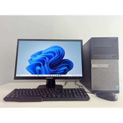 Dell OptiPlex 3020 Tower / i5-4570s 3.60Ghz / 16Gb Ddr3 / 240Gb SSD+250Gb Hdd / 2. EL BİLGİSAYAR / Lenovo Led 22