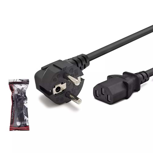 HADRON HDX5502 Kasa Güç Kablosu 28 Pin 0.75 mm 500W 1.5 m - Siyah