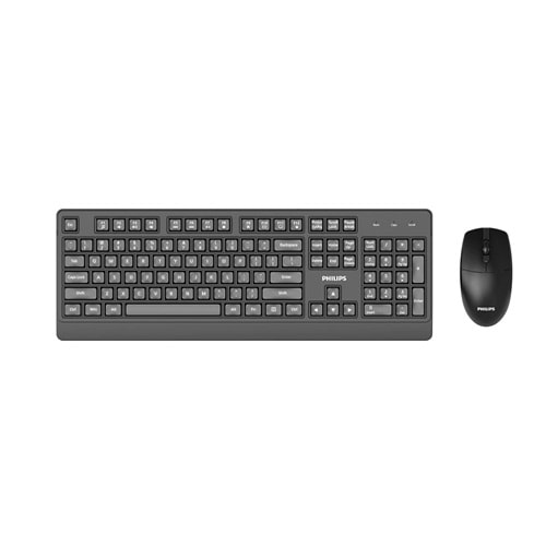 Philips SPT6347B Kablosuz Türkçe Q Klavye & Mouse Set Siyah