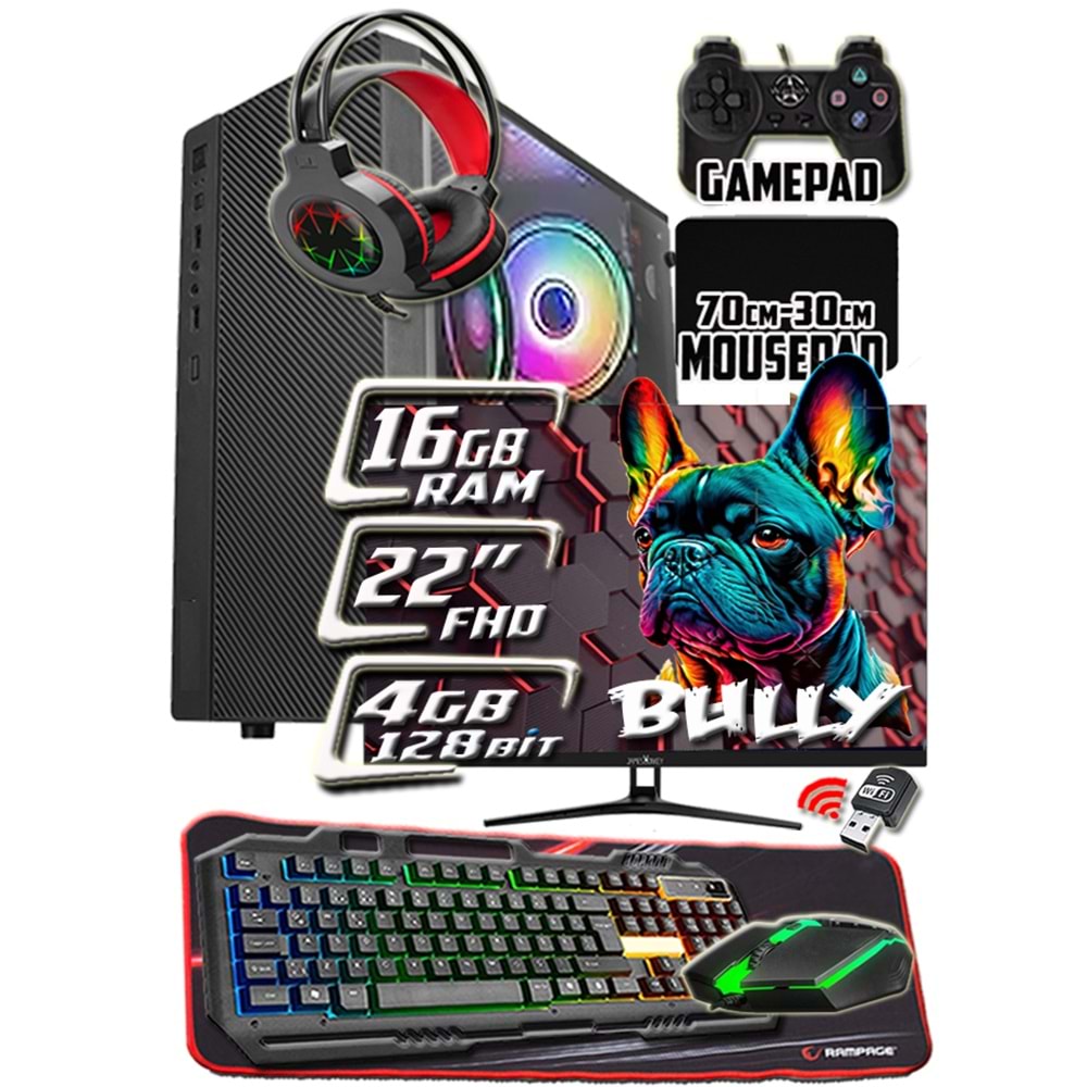 WarboX Bully 16gb Ram X5650 İşlemci 256gb SSD R7 240-4gb E.kartı 22