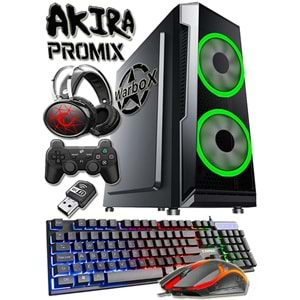 WARBOX Akira ProMİx i5 12400f 16GB Ram 240gb SSD 250gb HDD R7 240-4GB E.Kartı Oyuncu Bilgisayarı