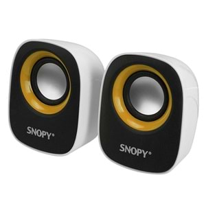 Snopy SN- 120 2.0 Beyaz/Sarı USB Speaker