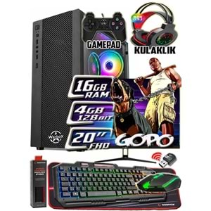 WarboX GOPO X5650 İşlemci 16gb Ram 256gb SSD 250gb Hdd R7 240-4gb E.kartı 20