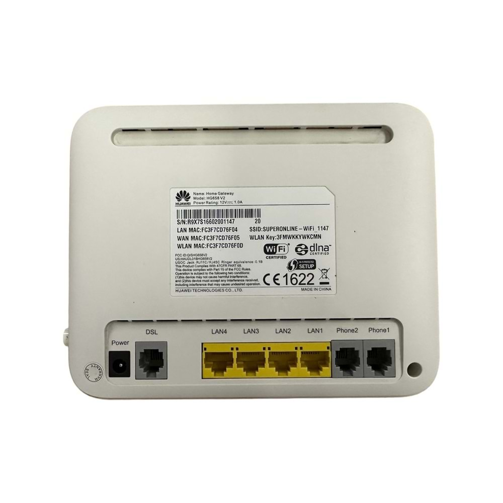 Huawei HG658 V2 VDSL/ADSL 4Port 300MBPS Modem