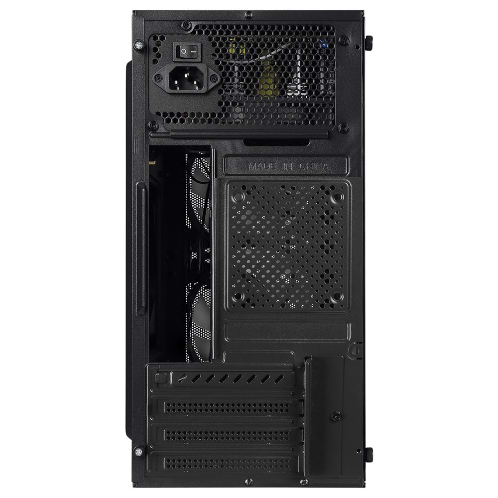 Everest MINION Mesh PEAK 2* 12cm Rainbow Fan Akrilik Yan Panel M-ATX Mini-T Gaming Oyuncu Kasası