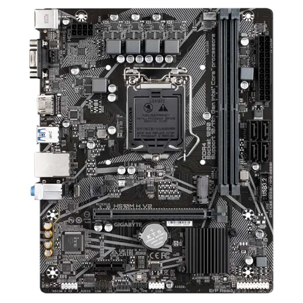 Gigabyte H510M H UD Intel H510 Soket 1200 DDR4 3200MHz M.2 Anakart