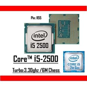 Intel® Core™ i5 2500 3.30 Ghz 6mb Cache Lga 1155p Tray Masaüstü Bilgisayar İşlemci