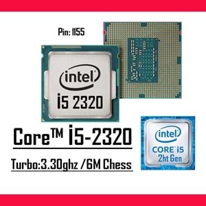 Intel® Core™ i5 2320 3.00 Ghz 6mb Cache Lga 1155p Tray Masaüstü Bilgisayar İşlemci