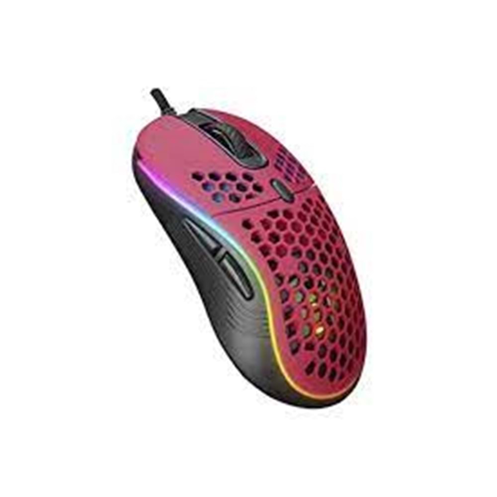 Rampage SMX-R85 GENTLE 6400dpi Kırmızı RGB Ledli Makrolu Gaming Oyuncu Mouse