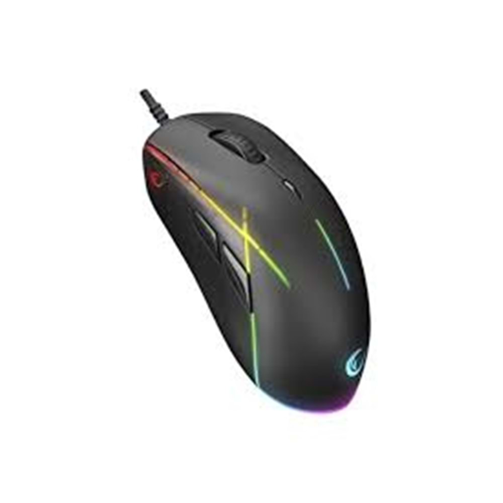 Rampage SMX-R115 GEAR-X 6400dpi RGB Işıklı 9 Adet Makro Tuşlu Gaming Oyuncu Mouse