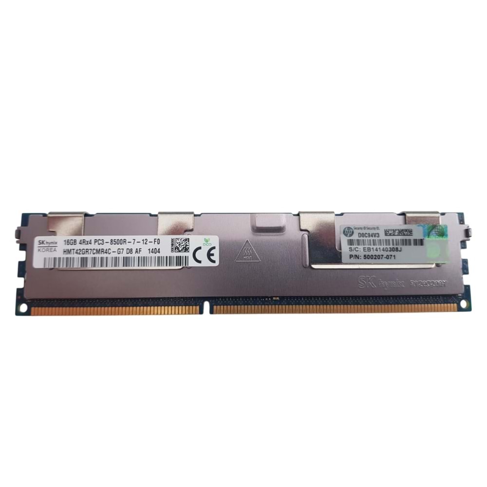 Skhynix 16GB 4RX4 PC3-8500R-07-12-F0 ECC Server Ram