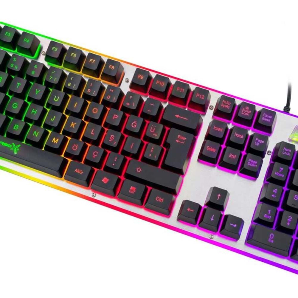 Turbox Tr-K5 Işıklı Metal Kasa Usb Kablolu Mekanik Hisli Gaming Klavye