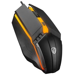 Hytech HKM-X86 QUIN Siyah Usb Gökkuşağı Zemin Aydınlatmalı Gaming Oyuncu Klavye
