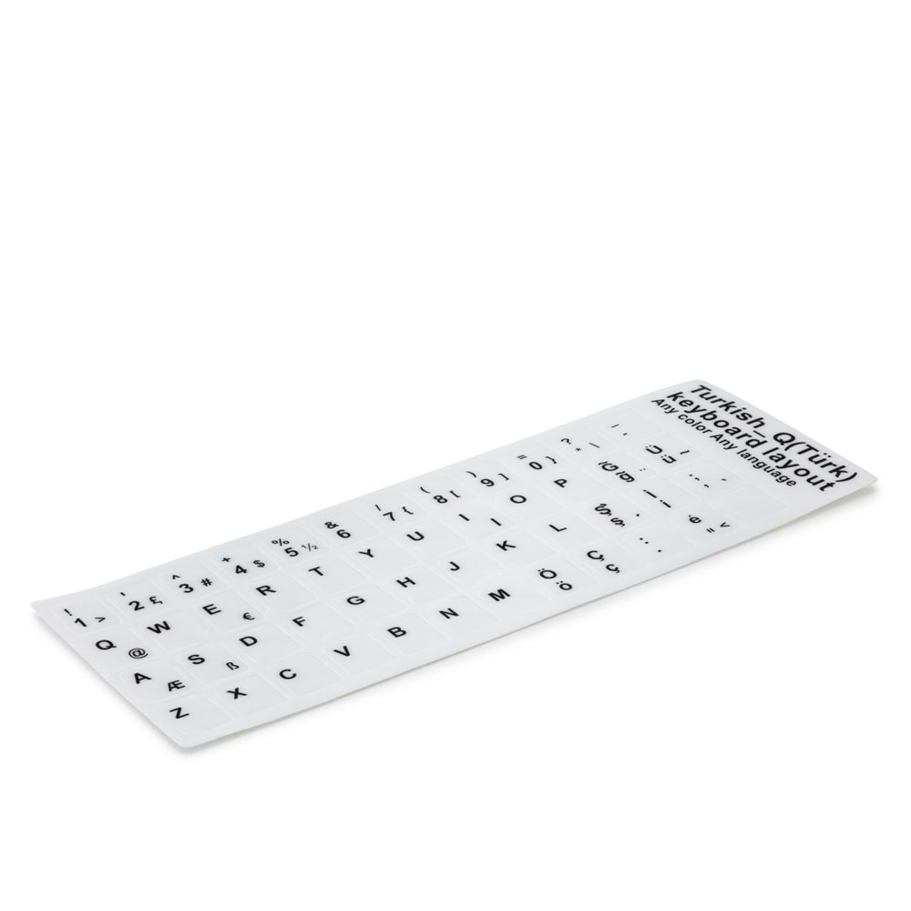 Hadron HDX8256 Türkçe Q Siyah/Beyaz Klavye Tuş Takımı Stıcker