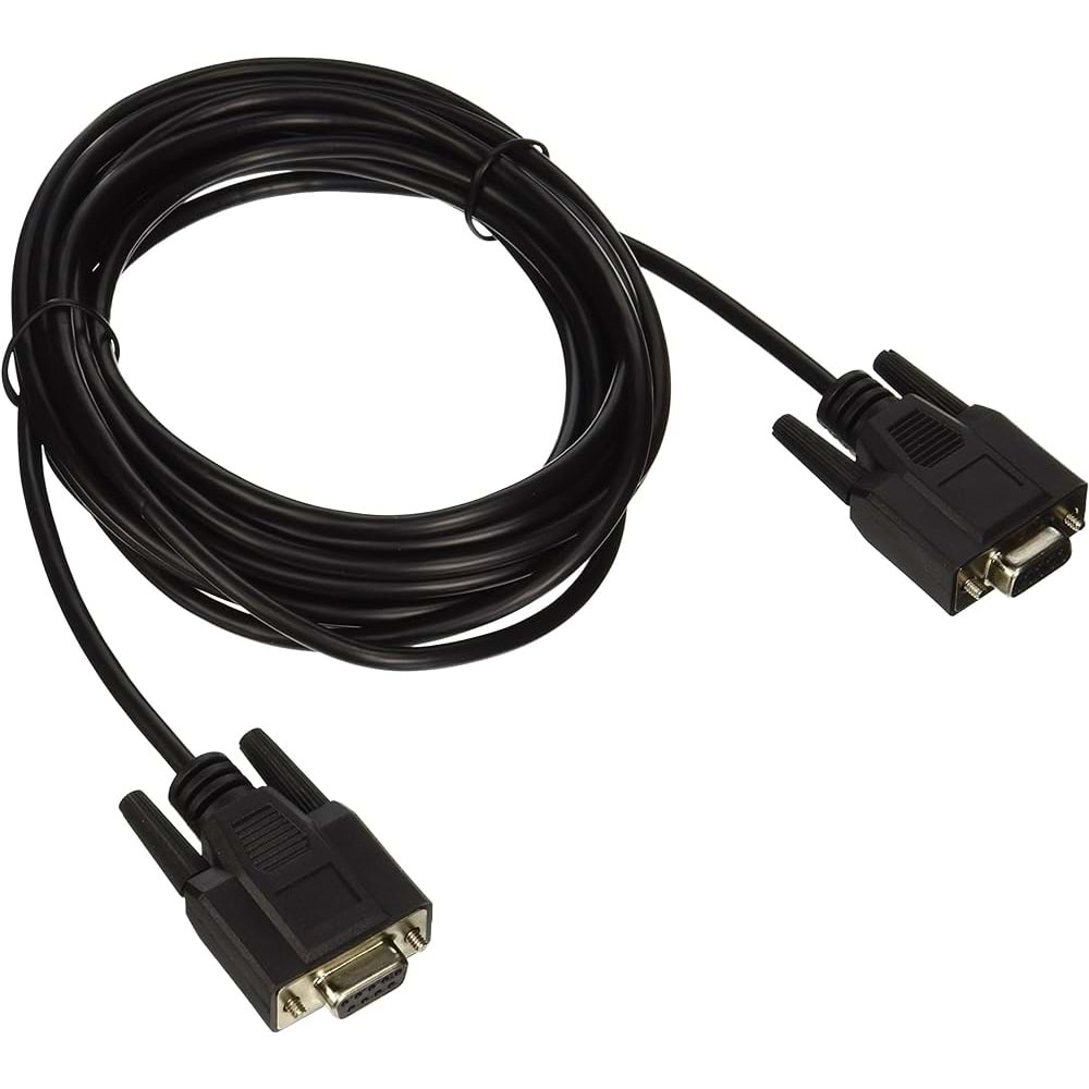 Hadron HDX7801 RS232 SERİ PORT UZATMA KABLO (M/F) Siyah/Beyaz 1.5M