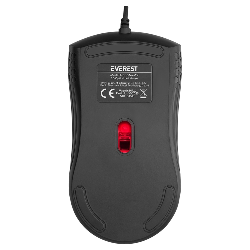 Everest SM-M9 Usb Siyah 3D Optik Led Mouse