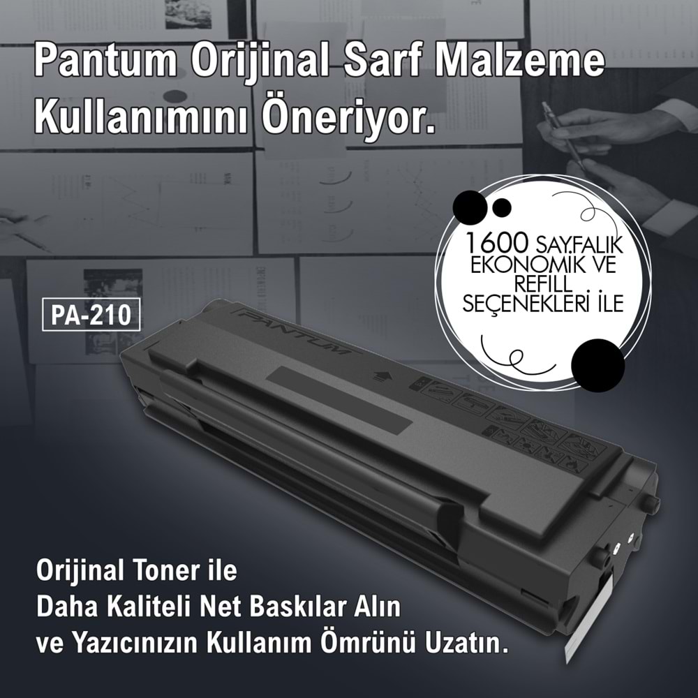Pantum P2500W Wİ-Fİ Lazer Yazıcı (Dakikada 23 Sayfa)