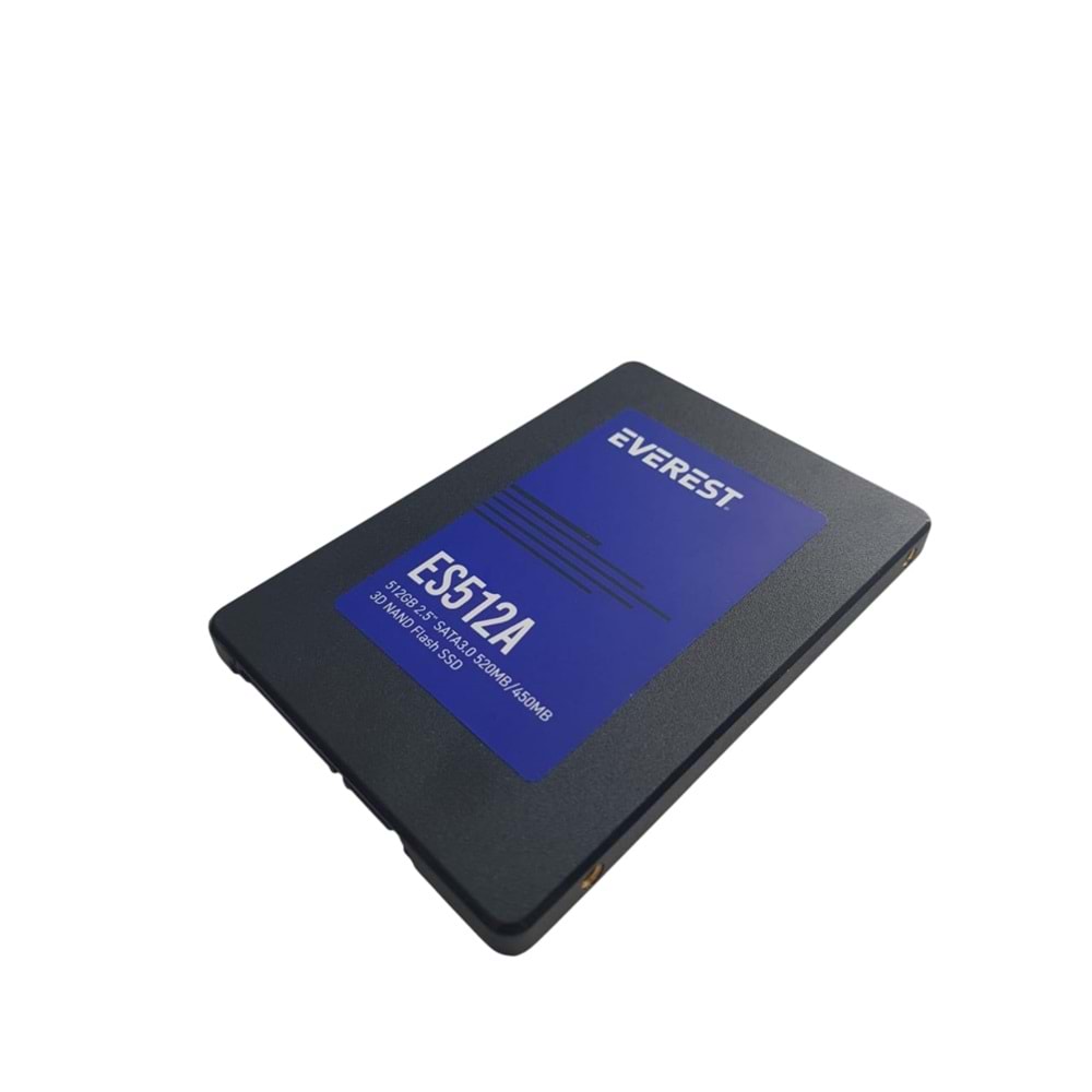 Everest ES512A 512GB 2.5 SATA 3.0 520MB/450MB 3D NAND Flash SSD (Solid State Drive)