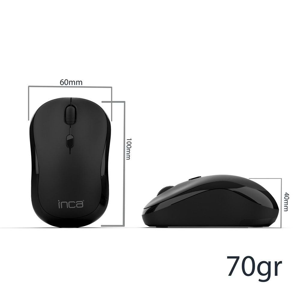 INCA IWM-289T Ergonomic Design Mouse Siyah