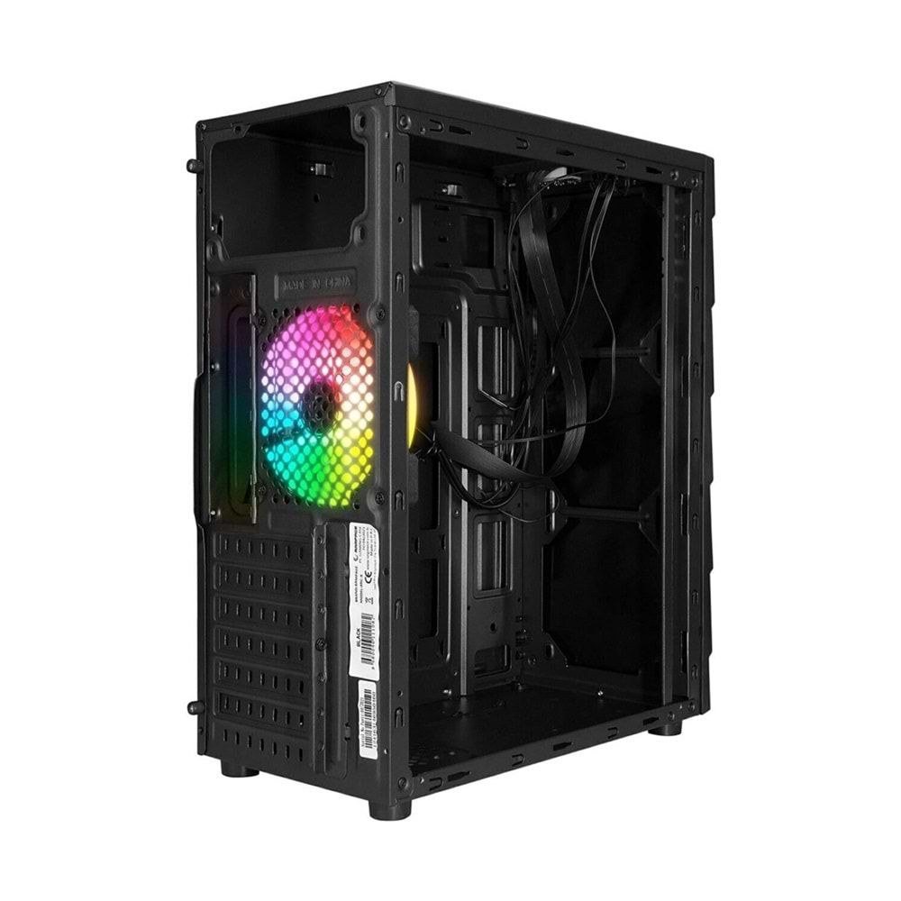 Rampage ARC-X RGB Ledli Siyah Acrylic Panel 120mm Fanlı Gaming Oyuncu Kasası