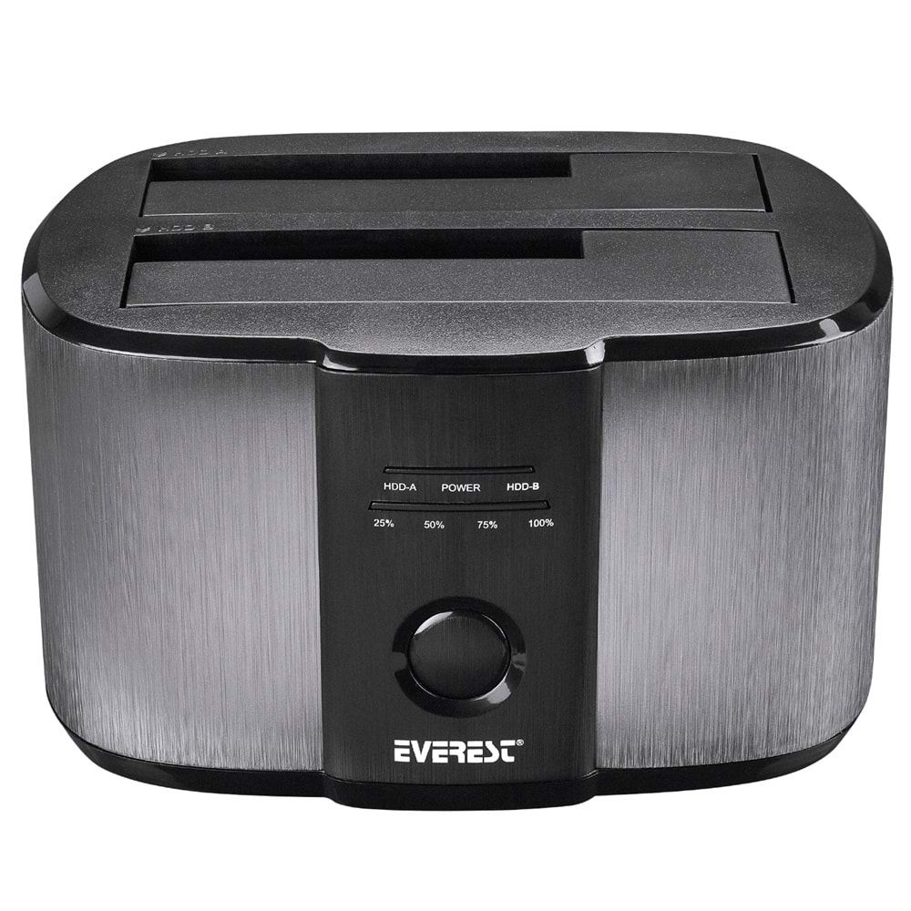 Everest HD3-540 2.5 / 3.5 Çift USB3.0 SATA III 6Gbps 4TB / 6TB / 8TB Yerleştirmeli Sabit Disk Kutusu