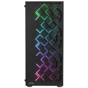 Rampage AZZA V1 600W 80 Plus Bronze Siyah 3*12CM Black+1* 12CM ARGB Fan ATX Mid-T Gaming Oyuncu Kasası