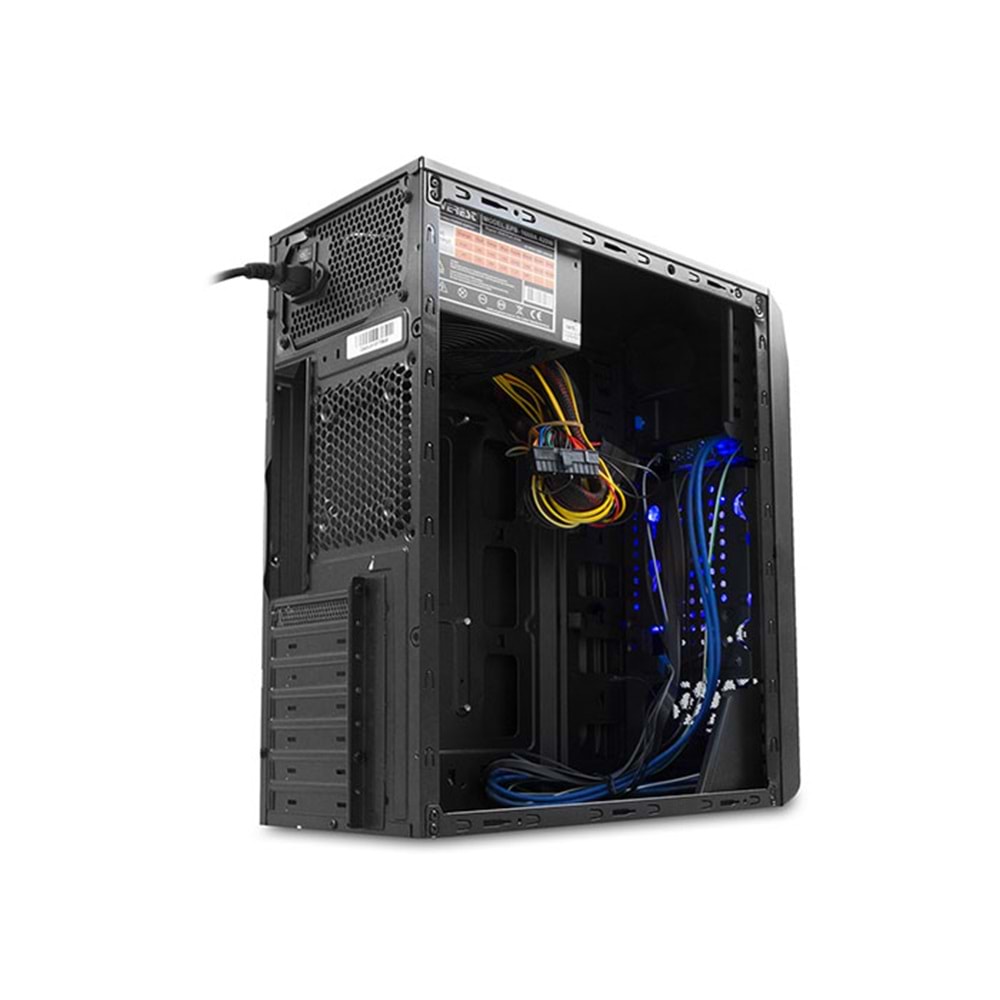 Rampage Castrum 350W Siyah 2*USB3.0+2*USB 12cm Mavi LED Fan Oyuncu Kasası