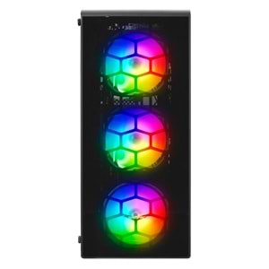Rampage REDSKY RGB 4*12cm RGB Fan Temperli Camlı Mid-T Gaming Oyuncu Kasası