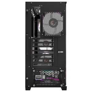 Rampage VOYAGER 750W 80+ BRONZE Siyah 4*RGB Auto Fan ATX Mid-T Gaming Oyuncu Kasası