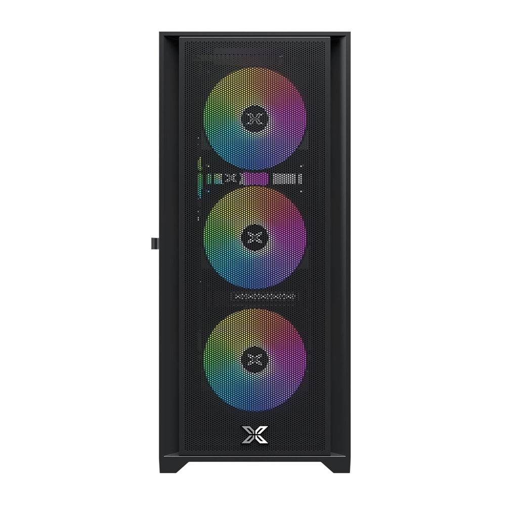 Xigmatek EN47046 Master X II Pro Siyah ODIN II 750W 4*12cm Z20F Fixed RGB Fan Mesh+Cam Panel E-ATX Oyuncu Kasası