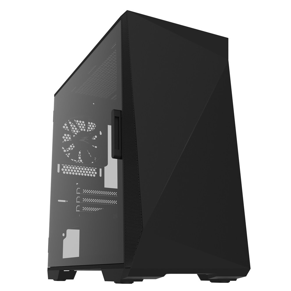 Zalman Z1 ICEBERG BLACK Siyah 3*12cm Fan Temperli Camlı Mini-T Gaming Oyuncu Kasası