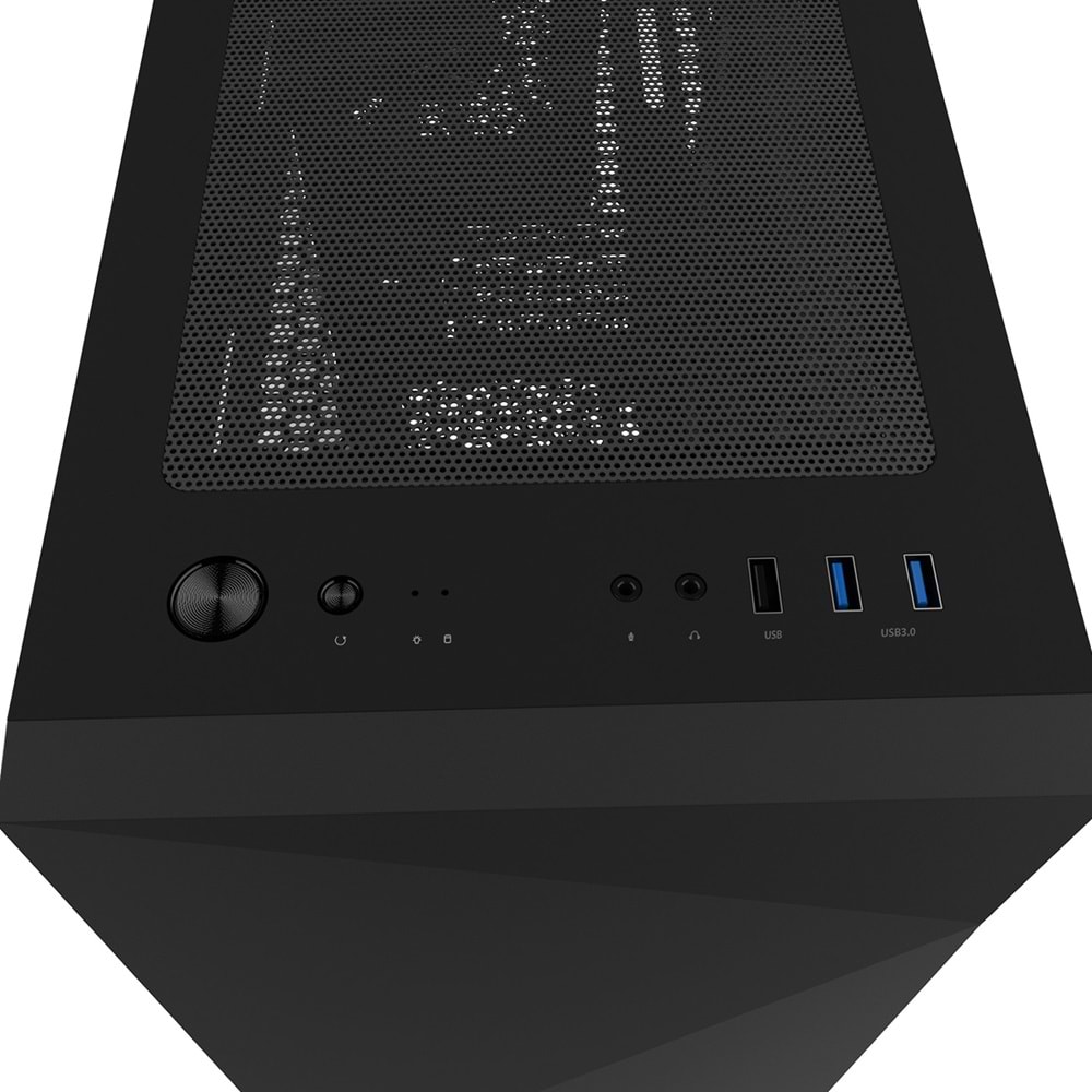 Zalman Z1 ICEBERG BLACK Siyah 3*12cm Fan Temperli Camlı Mini-T Gaming Oyuncu Kasası