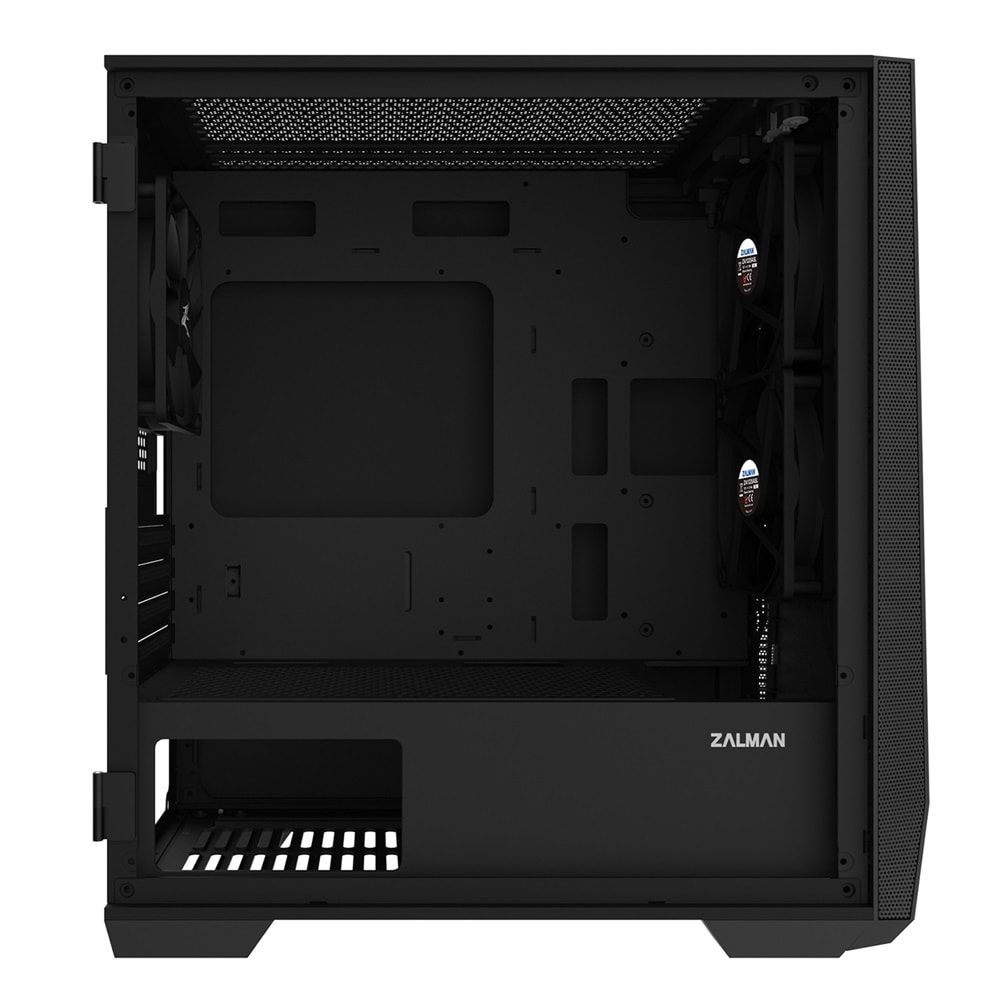 Zalman Z1 ICEBERG BLACK Siyah 3*12cm Fan Temperli Camlı Mini-T Gaming Oyuncu Kasası