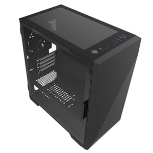 Zalman Z1 ICEBERG BLACK Siyah 3*12cm Fan Temperli Camlı Mini-T Gaming Oyuncu Kasası