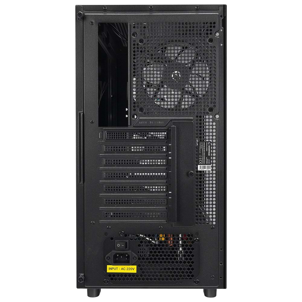 Rampage HUMBLE Mesh 650W 80 Plus Bronze Siyah Temperli Camlı 4x12cm RGB Fan ATX Mid-T Gaming Oyuncu Kasası