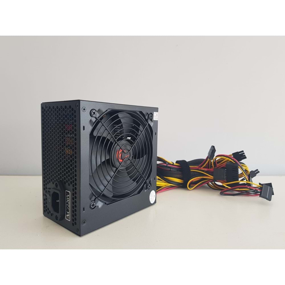 Rampage RMP-600-80P 600W V1 12cm Fan Siyah 80 Plus ( 80+ ) Bronze Sertifikalı Power Supply