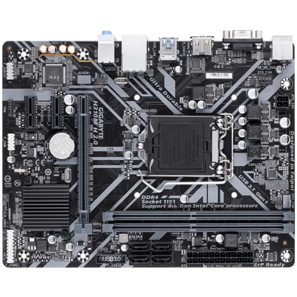 Gigabyte H310M H LGA 1151 8.9. Nesil Uyumlu DDR4 Anakart