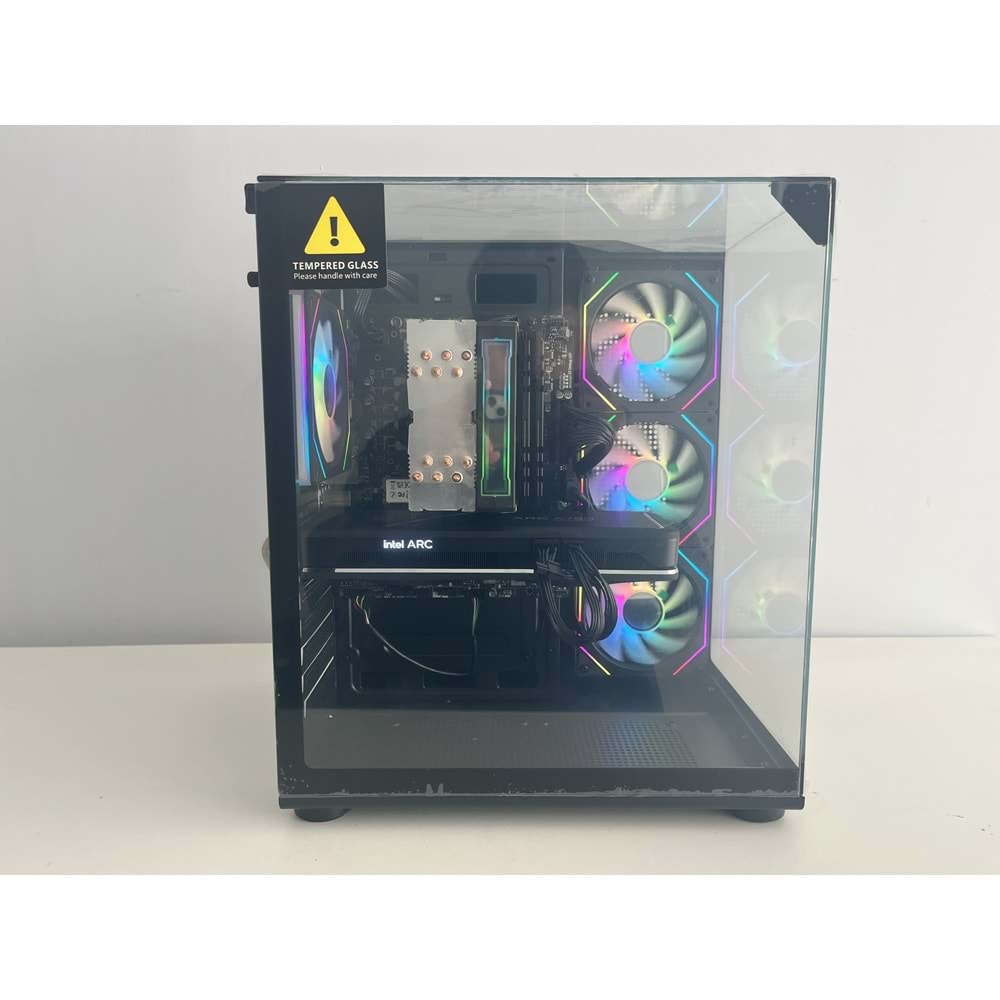 İ5-13500 İşlemci 32Gb Ram Ddr4 İntel Arc A750 Gddr6 Ekran Kartı Agi 512Gb M2 Ssd 500W PSU Gaming Turbox Kasa